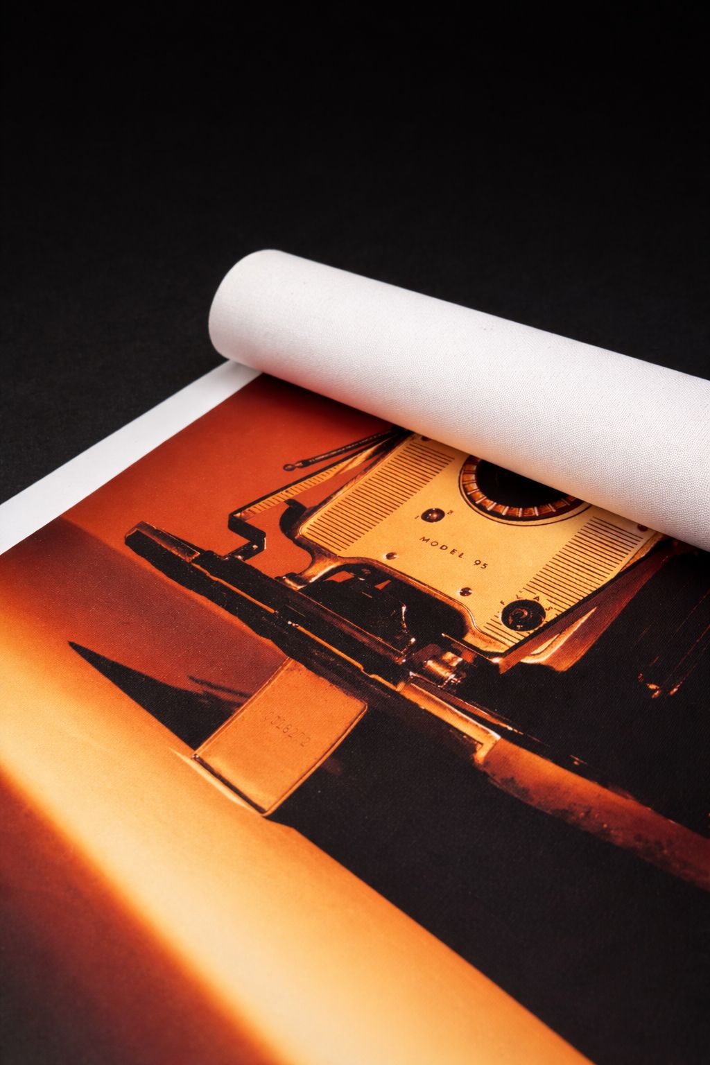 Rolled canvas print shipping example